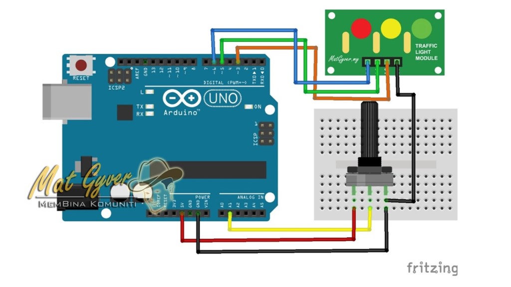 Tutorial #8: Terang/Malap LED & PWM Output – MatGyver