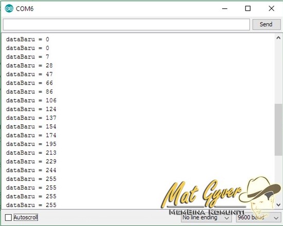 Serial Monitor - Fungsi Mapping